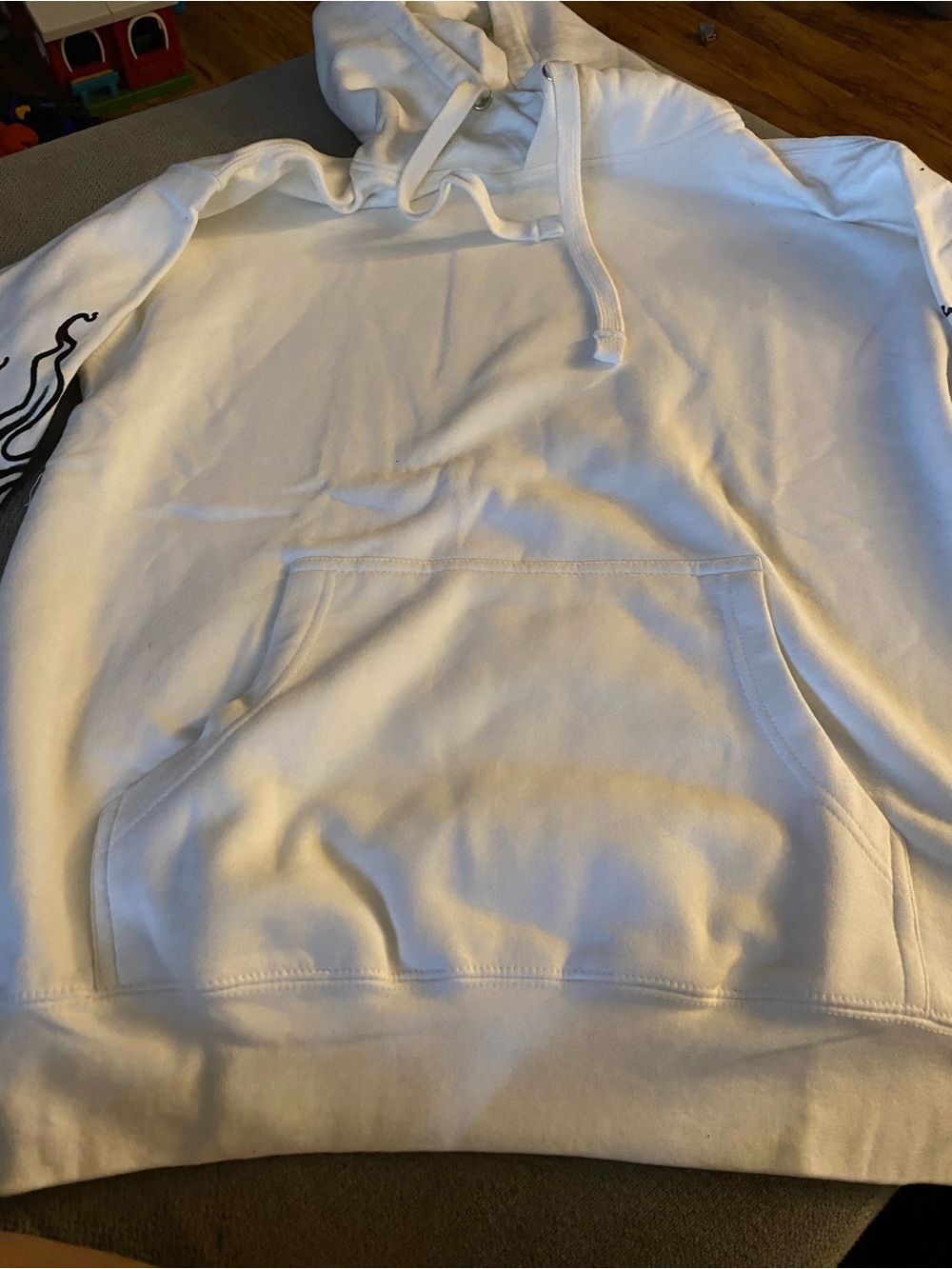 Unbranded White Performance Jacket-Inspired Graphic Tee - Picture 3 of 5